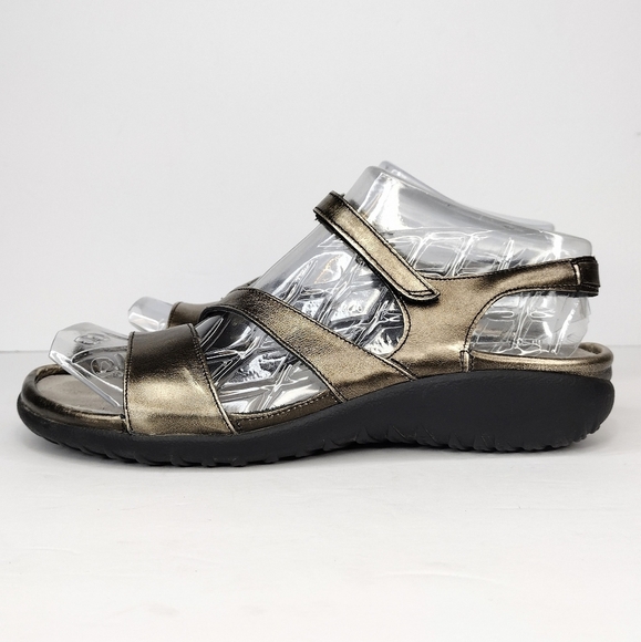 Naot Etera Gold Leather Women's Open Toe Casual Walking Strappy Sandals - Picture 2 of 12